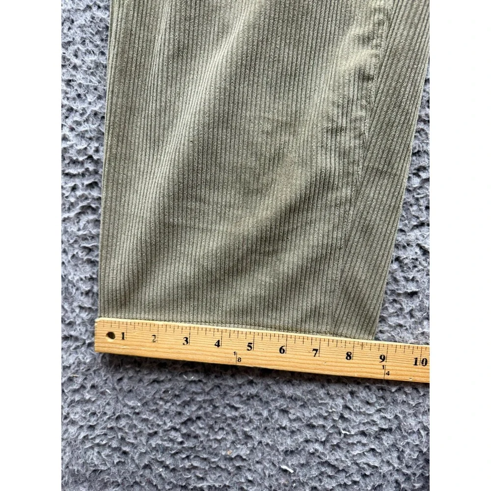 Bound Straight Leg Cropped Mushroom Corduroy Casual Trousers Mens Size L